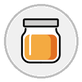 jar with orange content