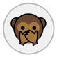 speak-no-evil monkey