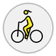 woman biking