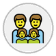 family: man, man, girl, girl
