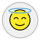 smiling face with halo