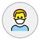 man with medical mask