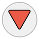 red triangle pointed down