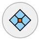 diamond with a dot