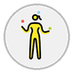woman juggling