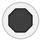 horizontal black octagon