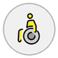person in manual wheelchair
