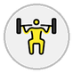 person lifting weights