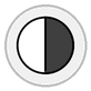 circle with right half black