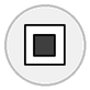 white square button