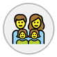 family: man, woman, girl, girl