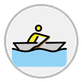 man rowing boat