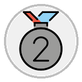 2nd place medal