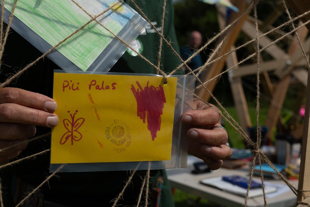 Front of postcard by , age 