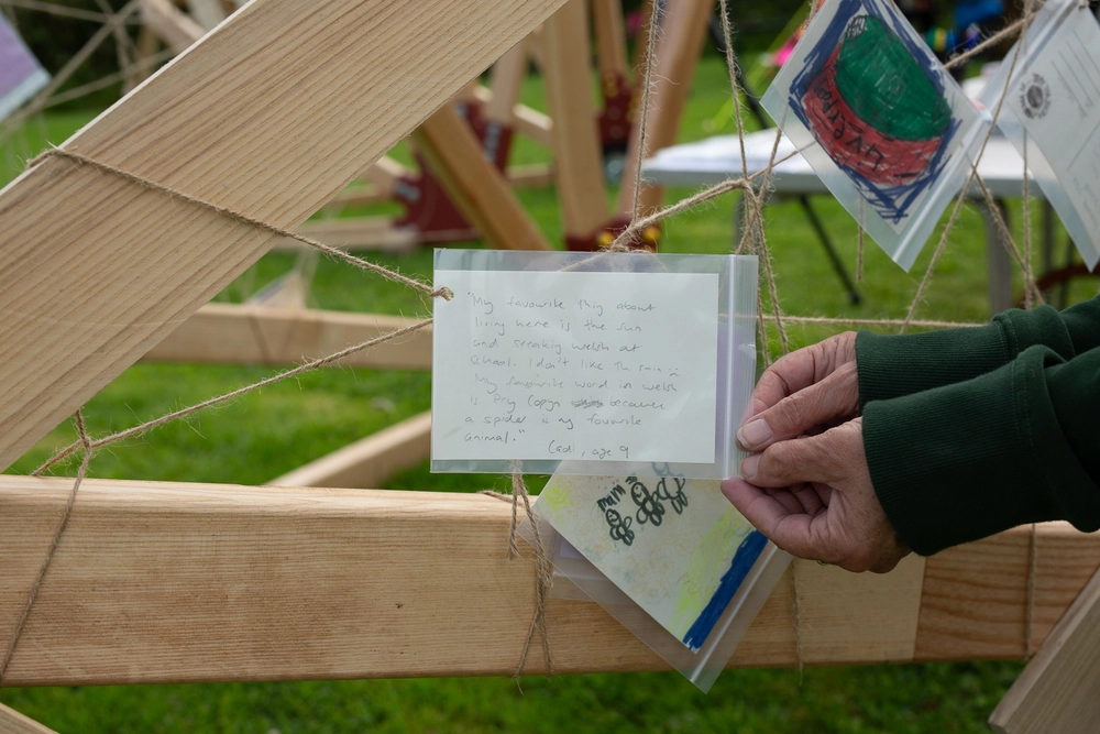 Front of postcard by , age 