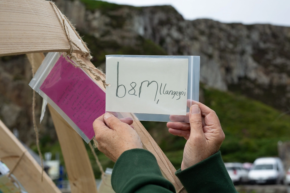 Front of postcard by , age 