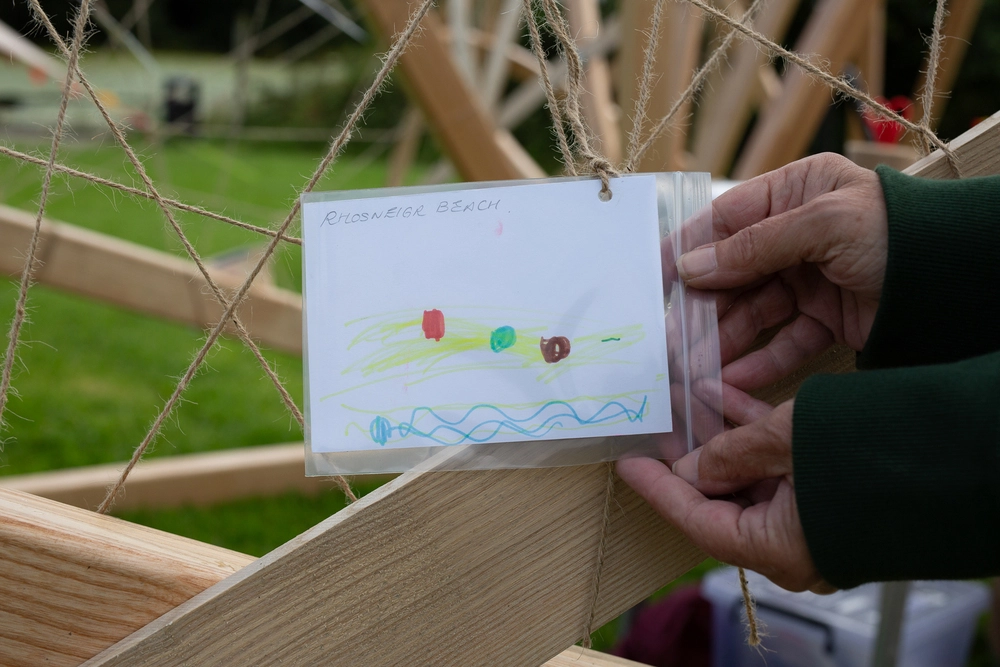 Front of postcard by , age 