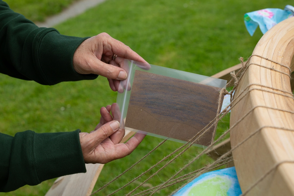 Front of postcard by , age 