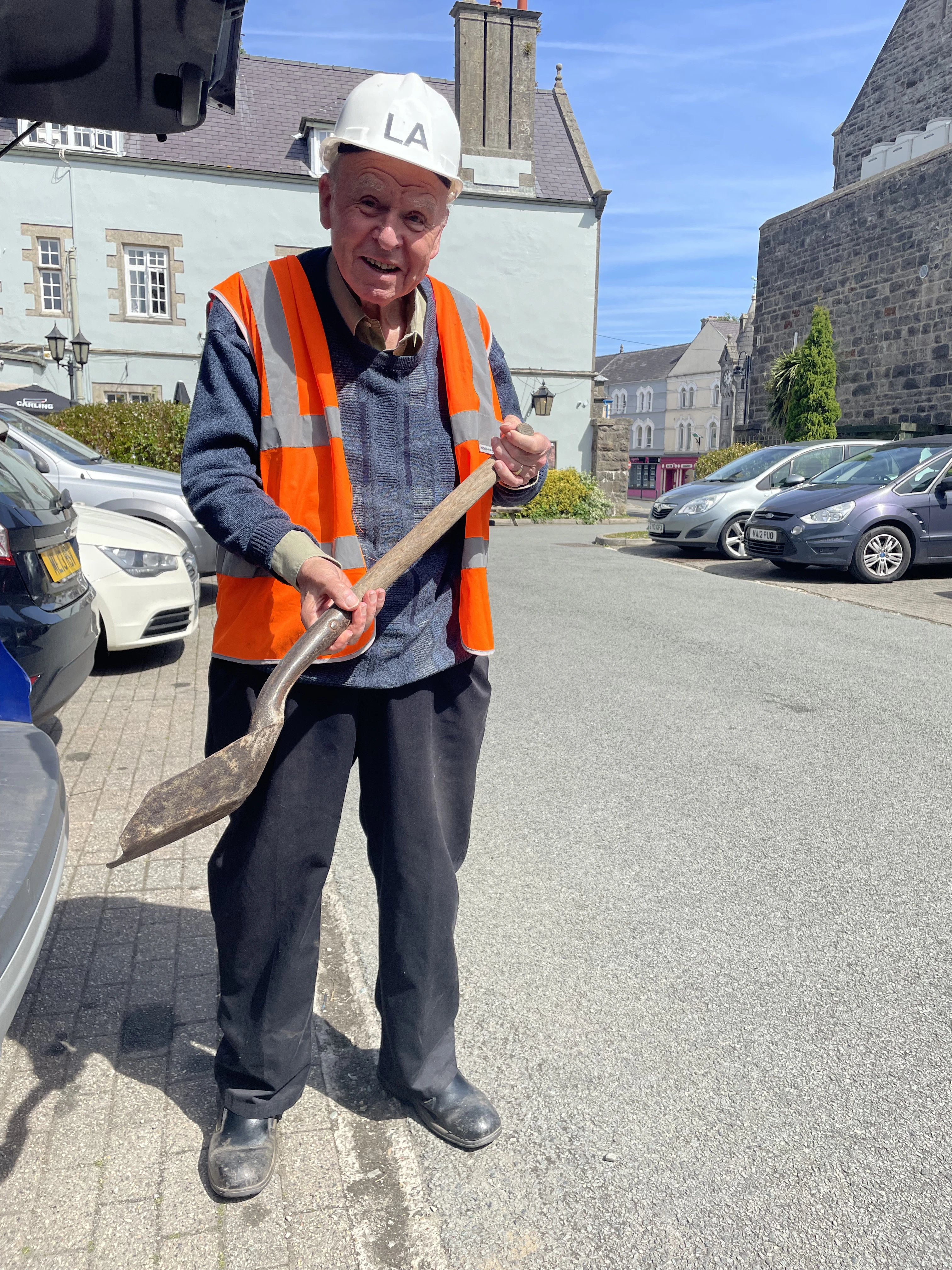 Walter in his railway uniform
