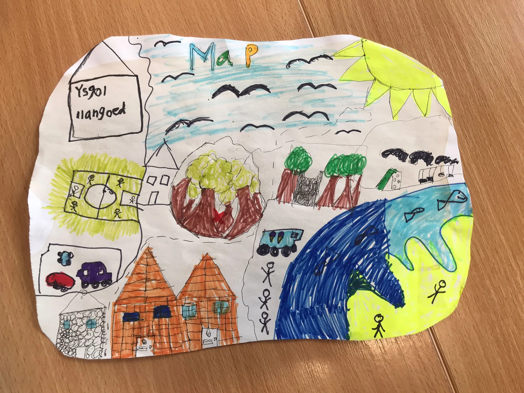 Starting point to the beach